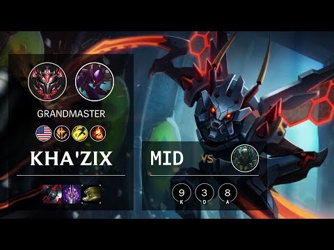 Kha'Zix Mid vs Pyke - NA Grandmaster Patch 10.11