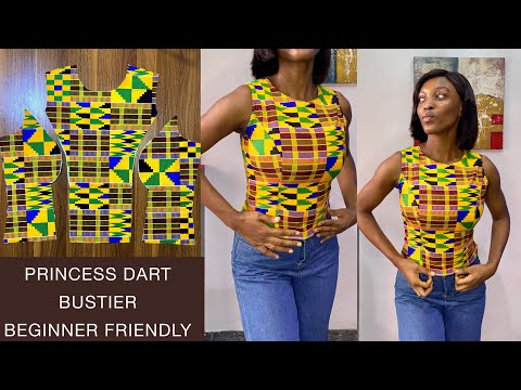 HOW TO cut and sew a Princess Dart Bustier | BEGINNER FRIENDLY