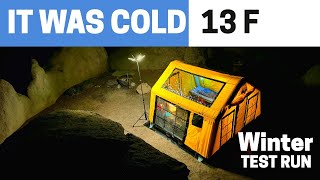 Winter Gear Test Run: Below Freezing and the Sonmez London 360 Discover Tent!