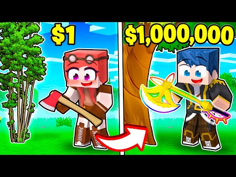ASCIA DA 1€ VS ASCIA DA 1.000.000€! - MINECRAFT *TYCOON*