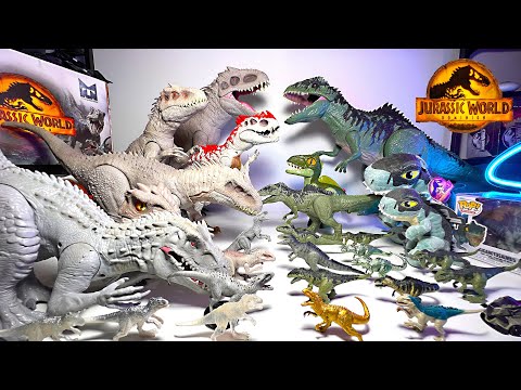 Giganotosaurus vs Indominus Rex! Jurassic World Dominion Dinosaur Toys Collections Battle