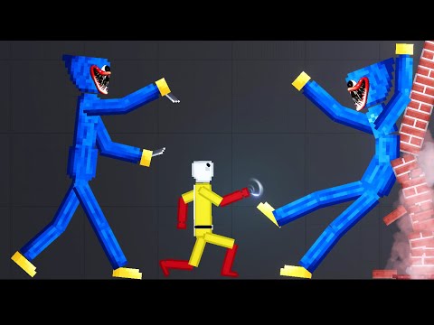 Saitama against Huggy Wuggy in People Playground