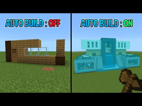 How to Activate the AUTO BUILD Feature in MINECRAFT PE...