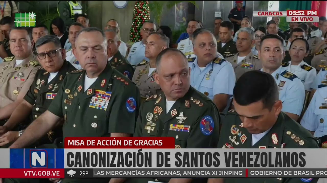 Vladimir Padrino en misa de acción de gracias por canonización de santos