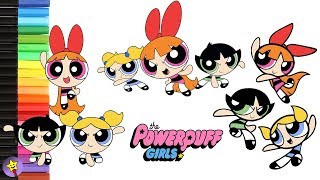 Powerpuff Girls Coloring Book Page Compilation 12 Bubbles Blossom Buttercup Coloring Page