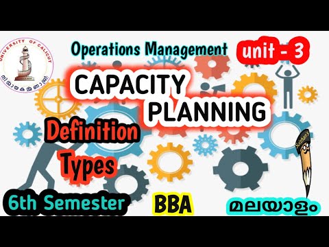 S6 - Capacity Planning|operations management|Sulthan Academy|Ashik Sulthan|Calicut University|