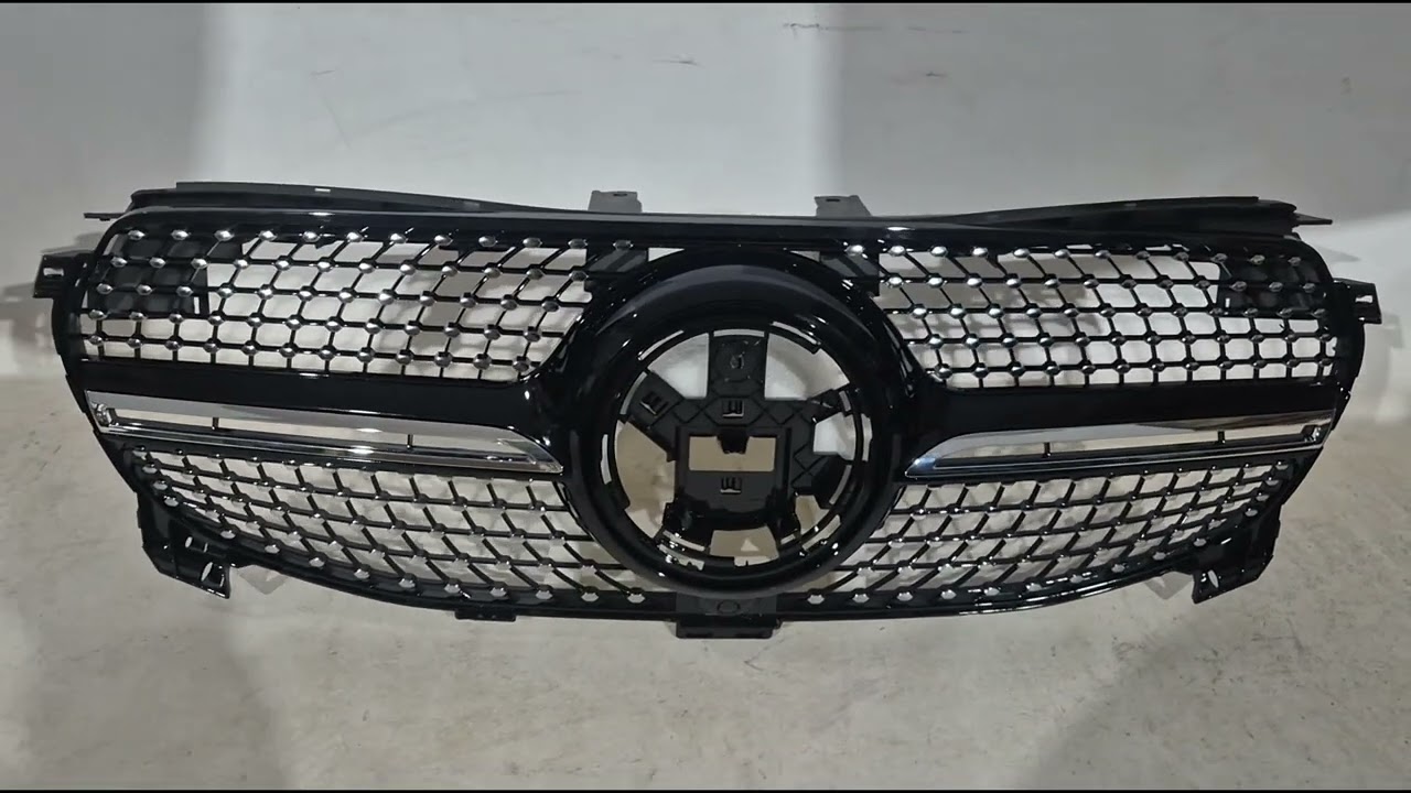 Mercedes GLE kupé C167 2019– Přední maska Diamond Black (pro Base 2019-2023) Video 1