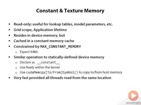 05 03 Constant&Texture Memory