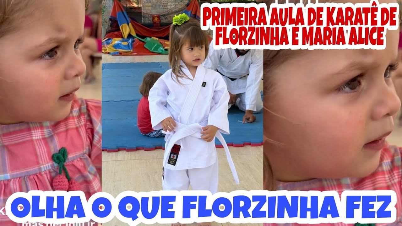 ❤️VIRGÍNIA FONSECA MOSTRA PRIMEIRA AULA DE KARATÊ DAS MARIAS OLHA O QUE FLORZINHA FEZ❤️