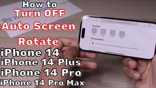 How to Turn OFF Auto Screen Rotate (Rotation): iPhone 14/14 Plus/iPhone 14 Pro/iPhone 14 Pro Max