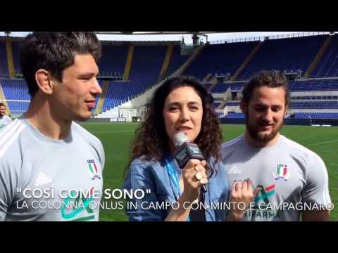 "Così come sono" La Colonna Onlus in campo con Minto e Campagnaro