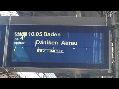 SBB Ansage - Verspätungsinformation - Olten