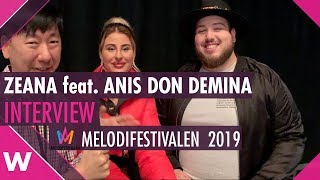 Zeana feat. Anis Don Demina &quot;Mina bränder&quot; Interview @ Melodifestivalen 2019 | wiwibloggs
