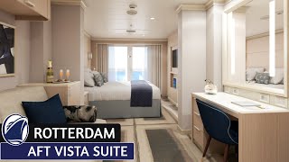 HAL Rotterdam | Aft Vista Suite Walkthrough Tour & Review 4K | Holland America Cruise Line