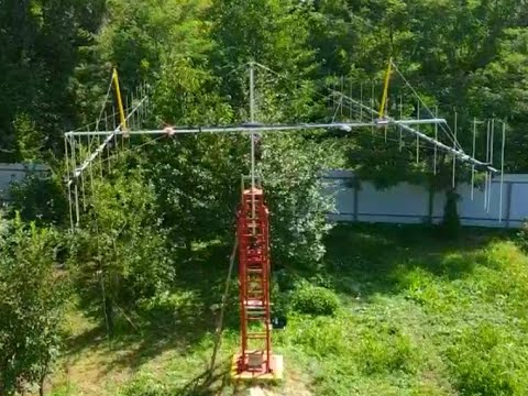 UA3YDR. Сборка и установка антенны 'Стек 2 яги по 15 элементов' от производителя 'Сов. антенны'.