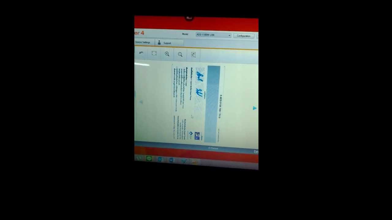 Портативный сканер Brother ADS-1100W