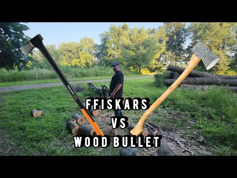 Buckin Billy Ray's Wood Bullet VS The "HATEFUL" Fiskars.  SHOWDOWN!