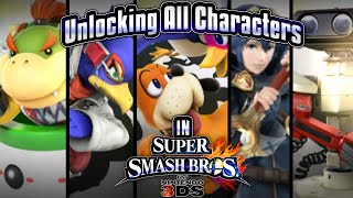 Super Smash Bros. for 3DS & Wii U - Unlocking All Characters!