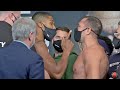 ANTHONY JOSHUA & KUBRAT PULEV SEPARATED BY SECURITY AFTER HEATED WEIGH IN FACE OFF!