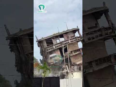 Breaking: Over 50-Year-Old 5-Storey Building Near XYZ Broadcasting Demolished in Osu