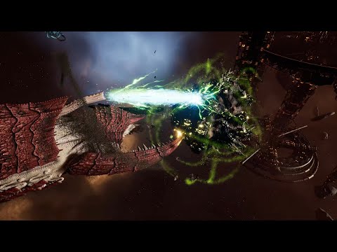 Tyranids vs Orks - Classic Battle - Battlefleet Gothic Armada 2