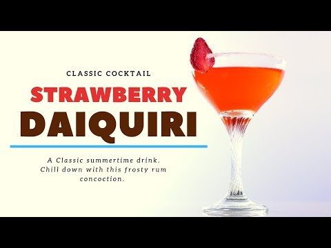 How to make Cocktail | Strawberry Daiquiri | Cocktail video | Cocktails India |