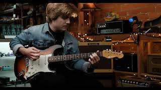 Video thumbnail for K Line Springfield S Style  3 Tone Sunburst Guitar & Blankenship Fat Boy Tweed Deluxe Amp by L.A. Vintage Gear
