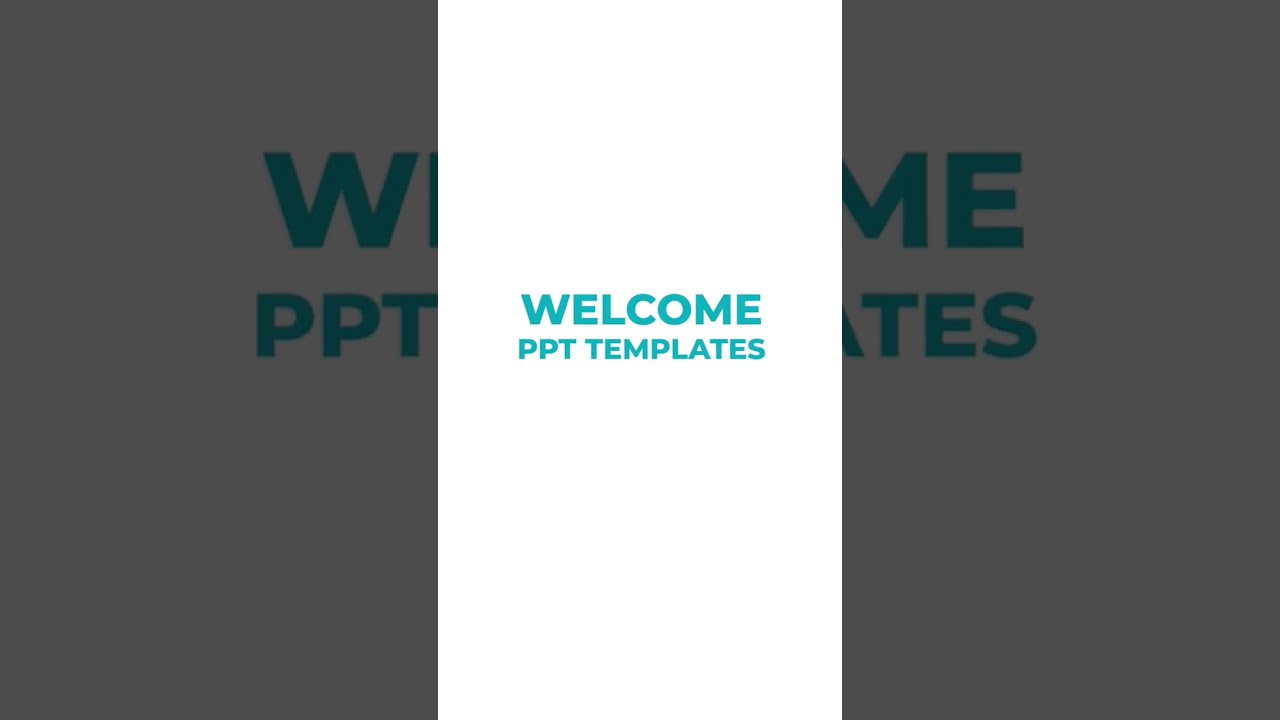 Welcome PPT templates 
