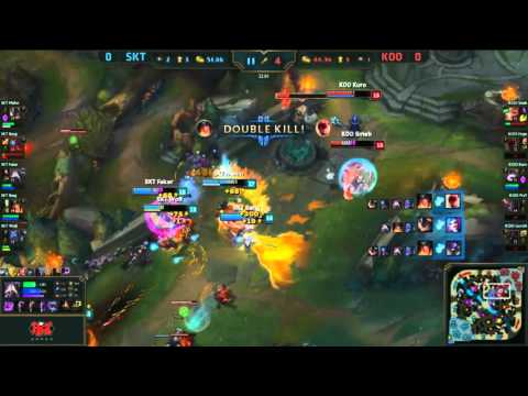 SKT vs KOO Marin 5 man Rumble Ult