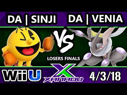S@X 244 Smash 4 - DA | Sinji (Pacman) Vs. DA | Venia (Greninja) - Wii U Losers Finals