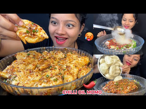 Recipe And Eating: Spicy Chilli Oil Momo 🥵🌶️