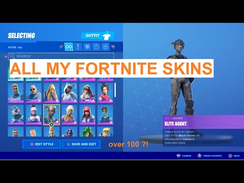 These are WeirdJonah's FORTNITE Skins (over 100)