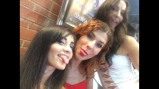 Amirah Adara, Cathy Heaven, Lilu Moon, Shrima Malati backstage Salon Erotico de Barcelona