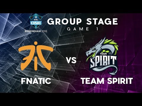 Fnatic vs Team Spirit | ESL One Birmingham | Group Stage | Game 1