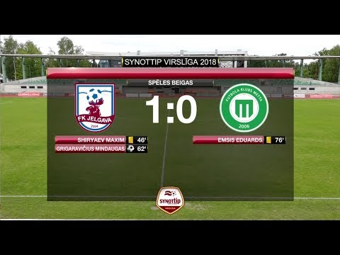 FK Jelgava - FK Metta/LU 1:0 labākie momenti (1.jūl.)