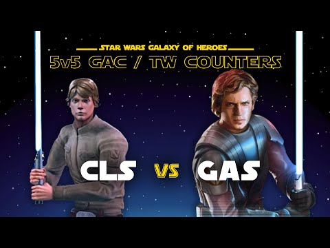 5v5 - CLS vs General Skywalker | SWGOH GAC TW GAS Counter