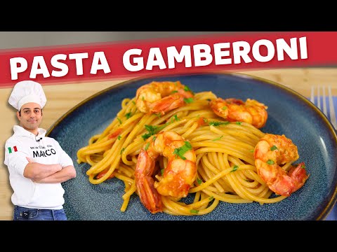 SPAGHETTI con GAMBERI ๐ฆ Ricetta Facile e Gustosissima!