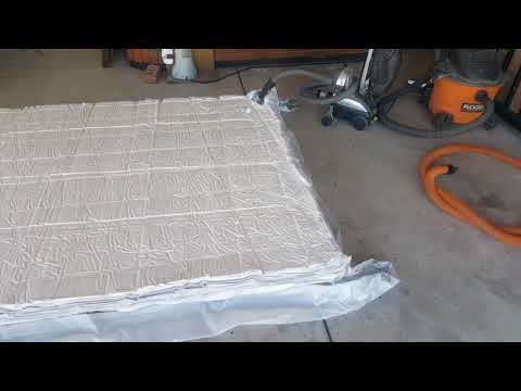 Memory foam matrices deflating and storing