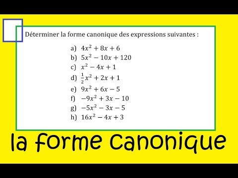 First Special Maths-- Canonical Form 8 examples