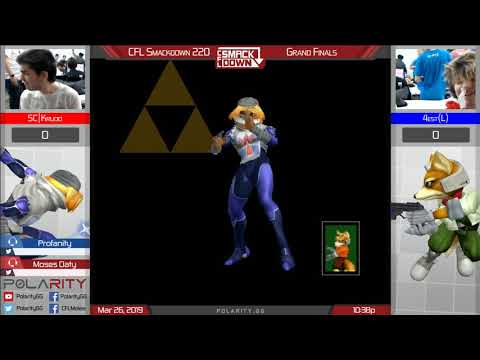 CFL Smackdown 220 Melee - Krudo (Sheik) vs 4est (Fox, Marth) - Grand Finals