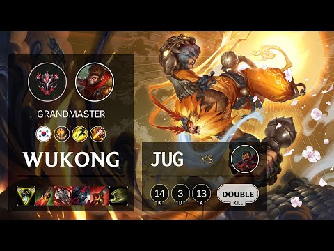 Wukong Jungle vs Graves - KR Grandmaster Patch 10.22