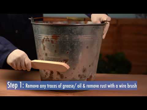 How to use Nitromors Rust Converter to convert rust on all metal objects