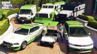 GTA 5 - Stealing Los Santos Gruppe Sechs Security Vehicles with Michael! | (Real Life Cars) #102