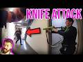 Sprinting At Cops With A KNIFE