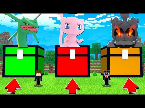 ESCOLHA O BAU COM POKEMON LENDARIO SUPER FORTE - MINECRAFT PIXELMON MOD