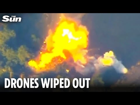 Ukrainian forces BLOW UP Russian drone crew and equipment in precise strike