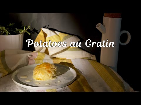 Potatoes au Gratin Recipe. Easy Potato Gratin with Cheese / Dauphinoise