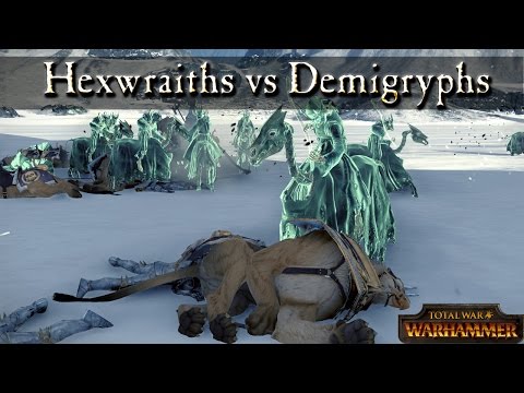 Hexwraiths vs Demigryph Knights - Total War Warhammer Mechanics