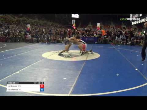 Junior FS 160 Rnd 32 - Austin Brenner (MN) vs. Brennan Swafford (IA)