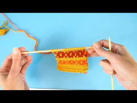 EASY WAY to Knit FAIR ISLE and Other Stranded Colorwork in the Round and Flat